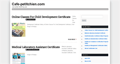 Desktop Screenshot of cafe-petitchien.com